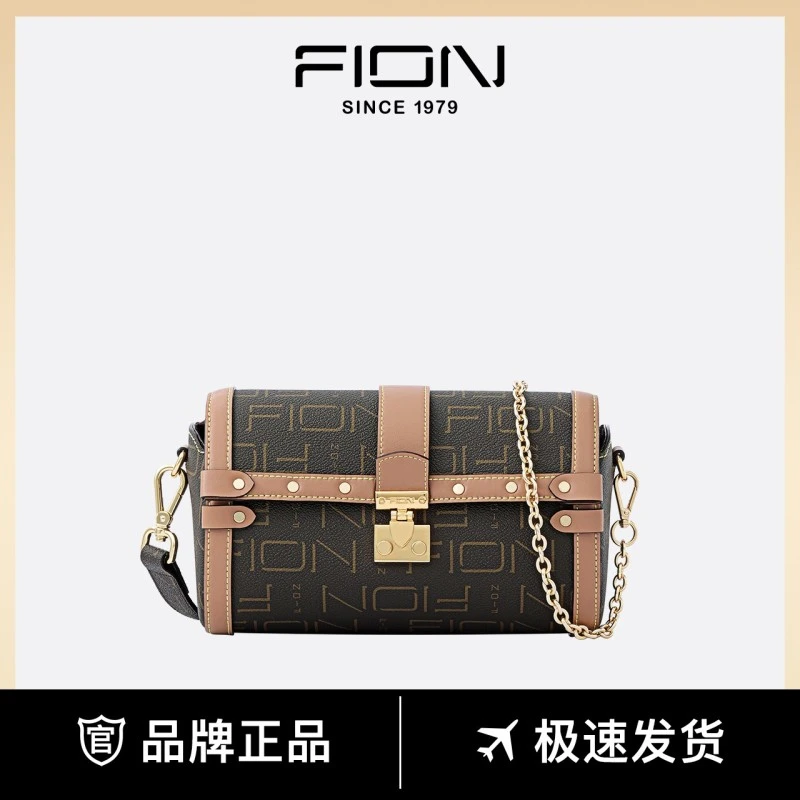 【专卖】Fion/菲安妮热销时尚百搭大八音盒单肩包斜挎包 FAAFIUB019
