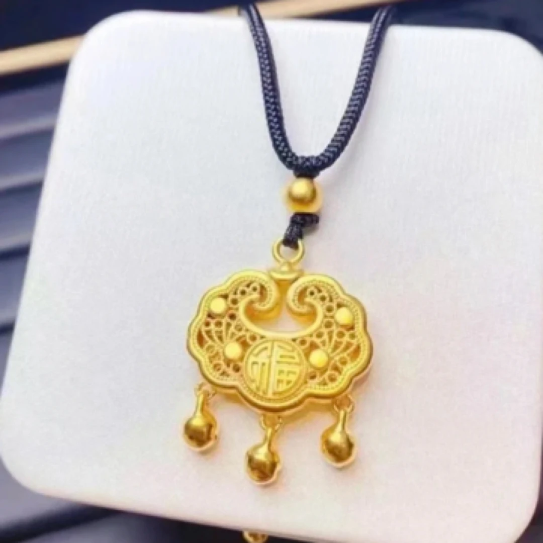合金吊坠 合金材质 平安锁吊坠