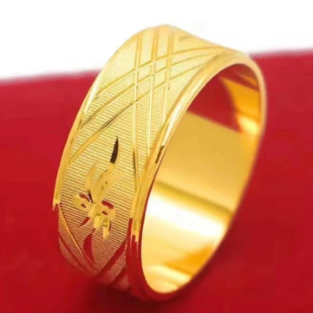 合金戒指 合金材质 闭口车花戒指