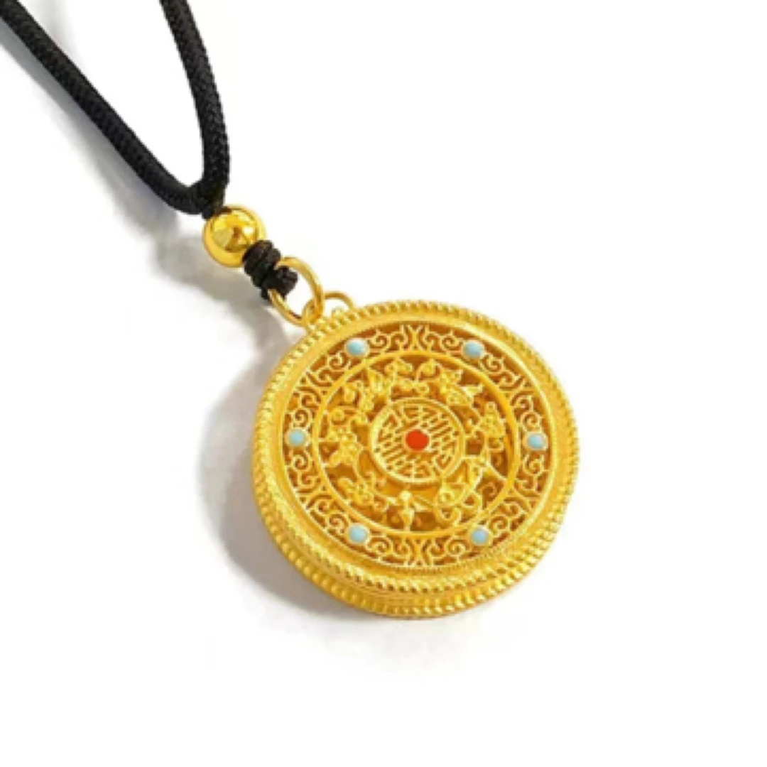 合金吊坠 合金材质 五福圆满吊坠