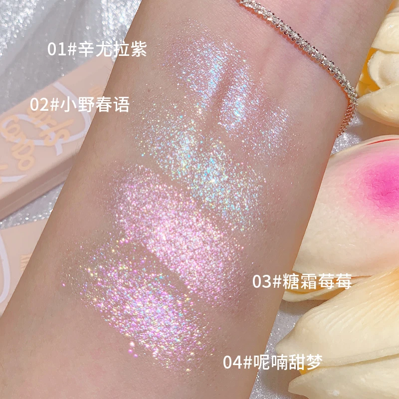 彩妆xixi美肌清透高光粉珠光碎钻细闪提亮新手平价土豆泥发光学生