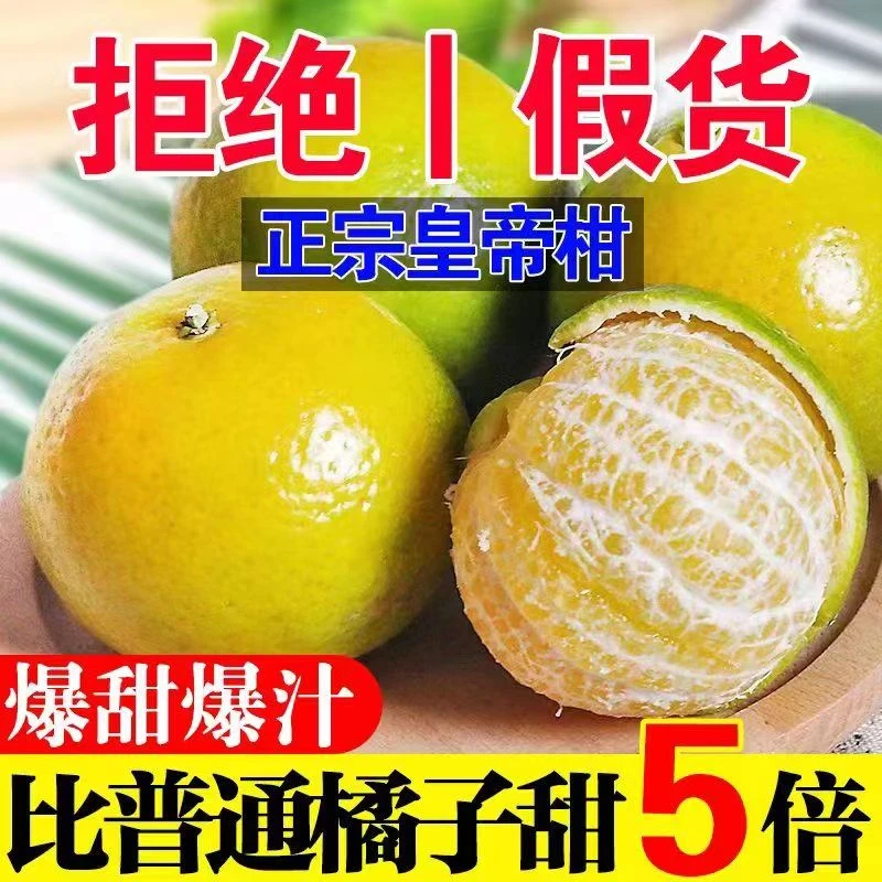 广西皇帝柑新鲜水果桔子贡柑柑橘橙子皮薄坏果包赔清甜多汁2/9斤