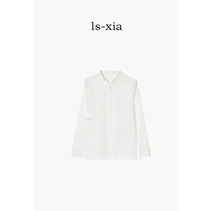 【三十三天2.0】优雅气质风·去班味·版型 休闲长袖翻领衬衫