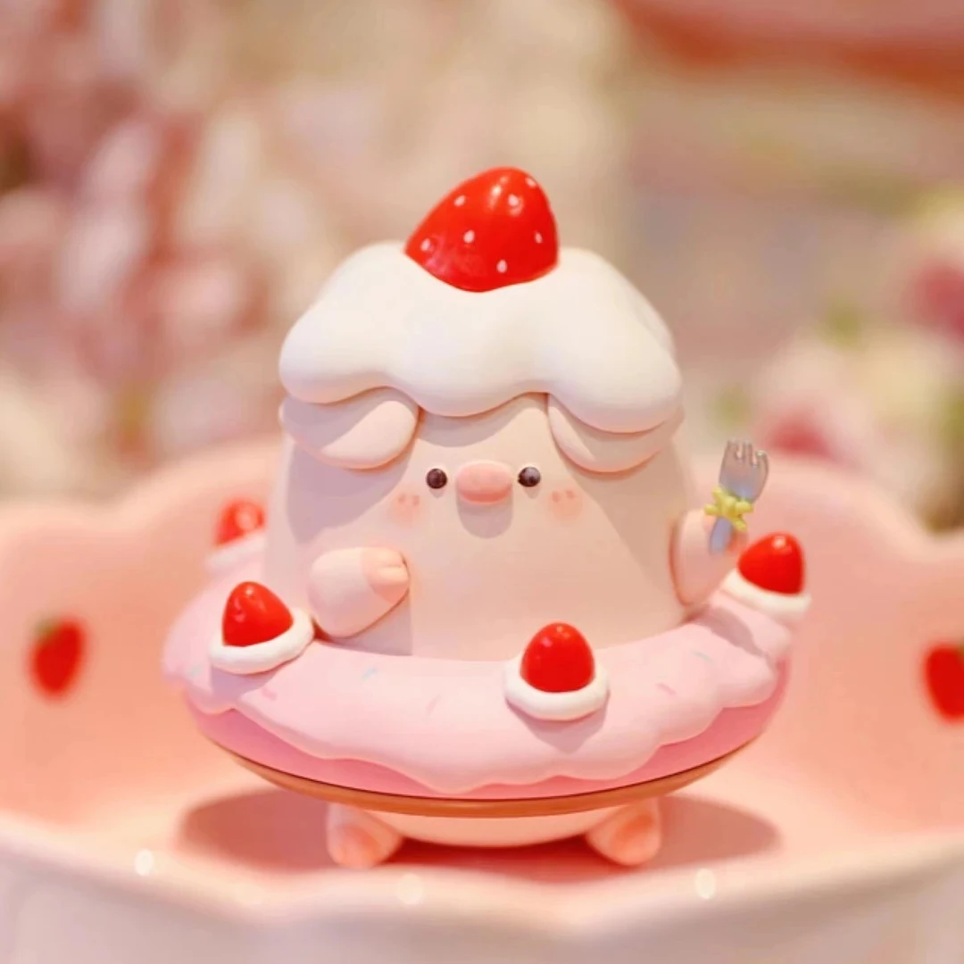 【拆盒】Pig屁可猪甜品系列潮玩手办