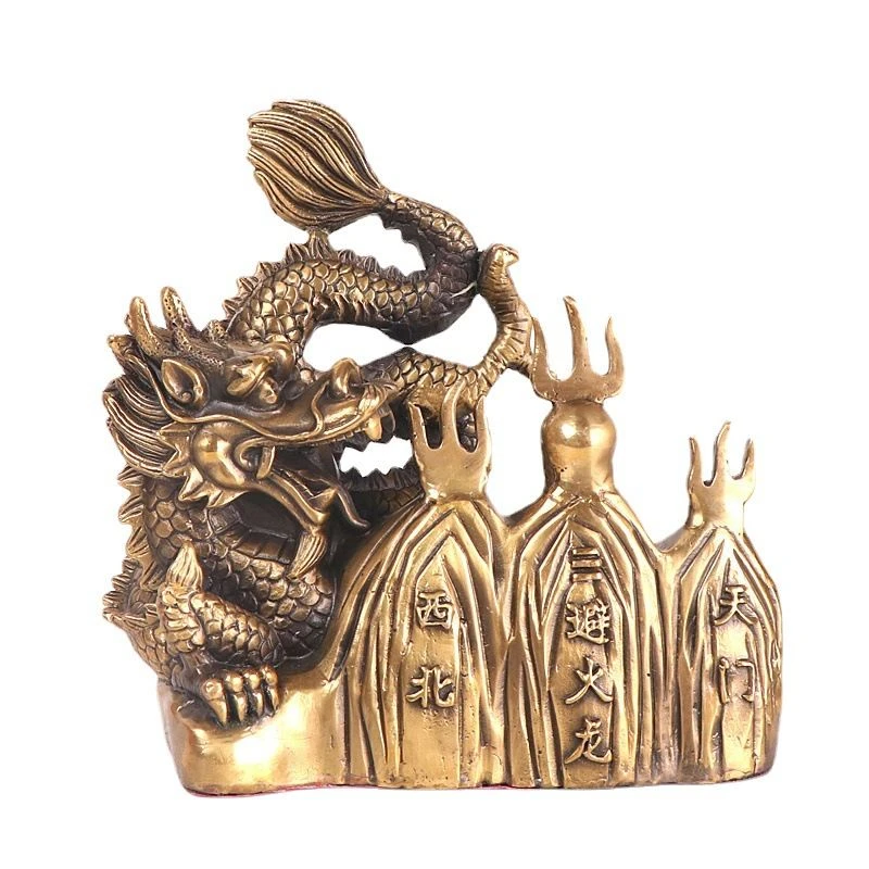 黄铜避火龙 火烧天门 化解乾位 厂家批发 纯铜避火龙