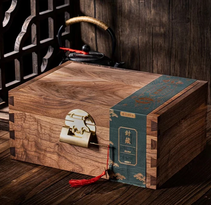 大茶仓二哥｜龙嘘2022年九龙须白毫银针木箱礼盒1000g