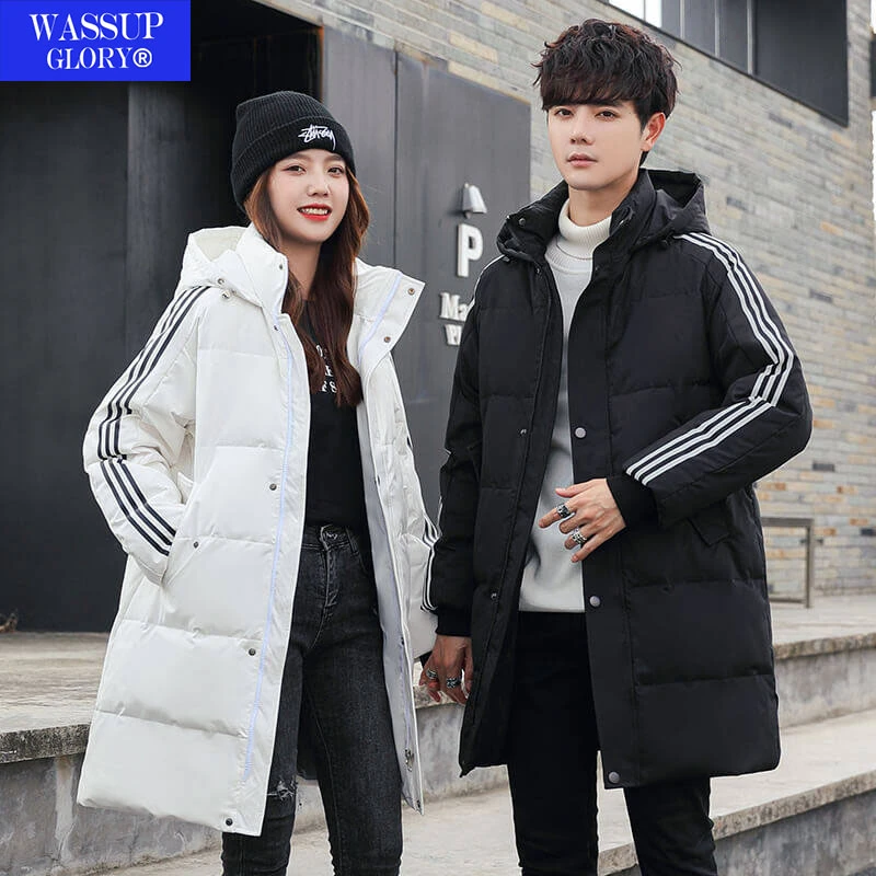 WASSUP GLORY冬季羽绒服男女同款连帽外套百搭时尚潮流保暖羽绒衣