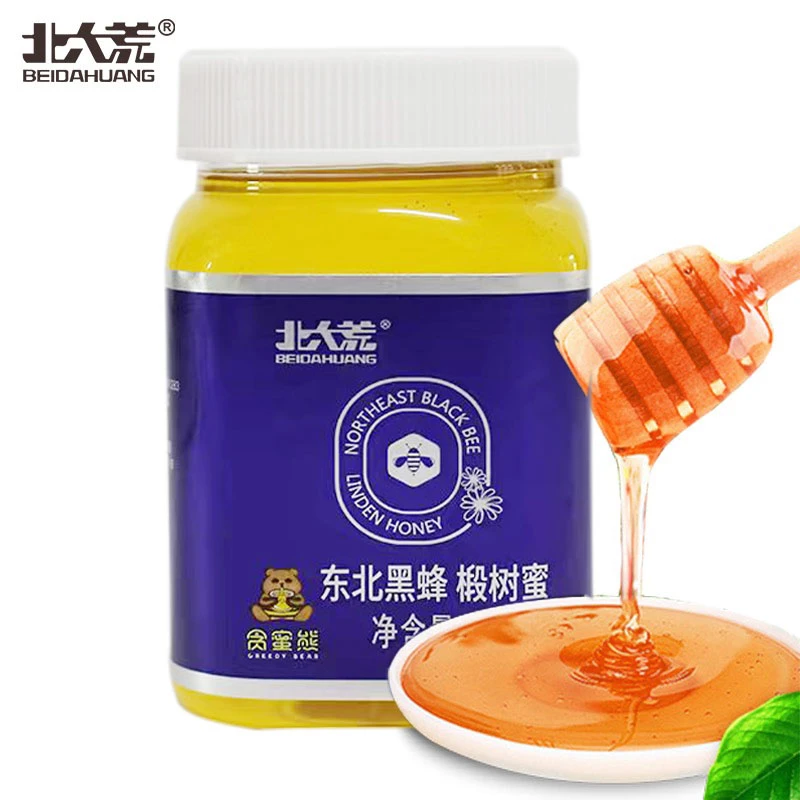 4瓶北大荒优选正宗东北黑蜂椴树蜜健康美味山野500g纯蜂蜜成熟