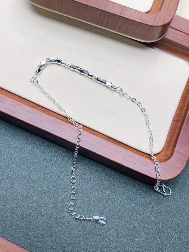 足银脚链 碎银几两脚链时尚简约