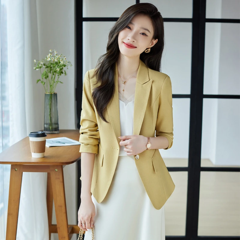 休闲西装外套女大码秋季新款2022韩版时尚小个子气质修身小西服女