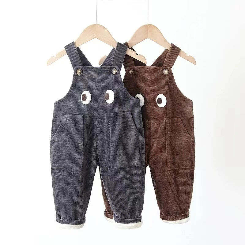 宝宝背带裤牛仔女童棉裤儿童男童春季小孩长裤婴幼儿裤子童装罩裤