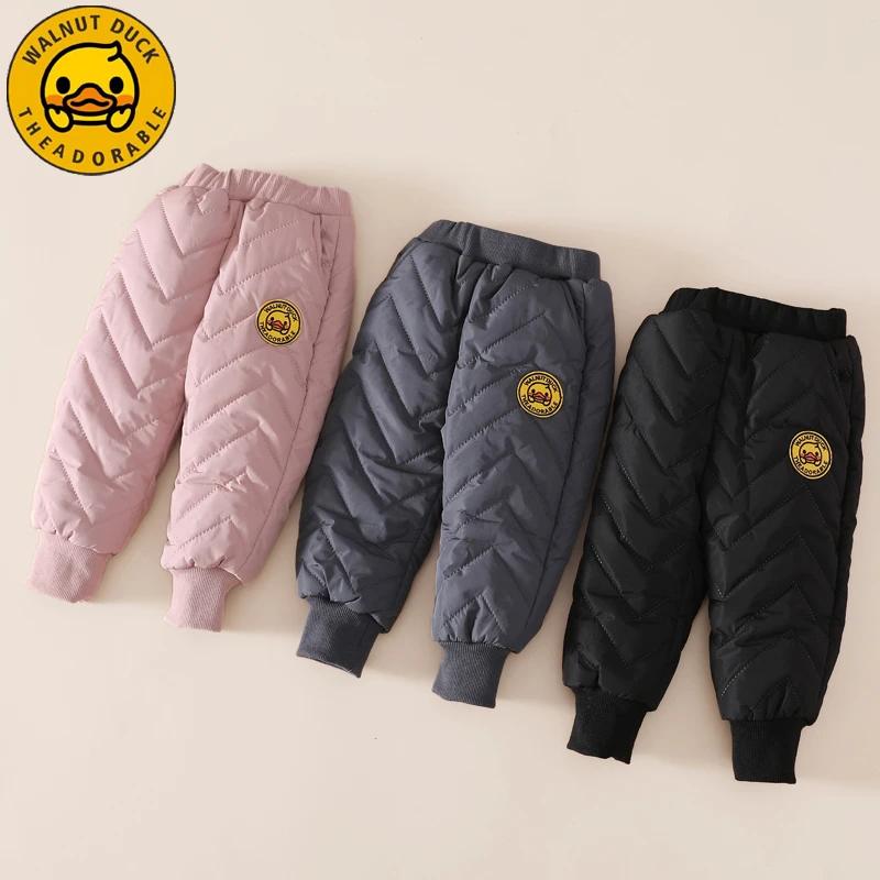 小黄鸭儿童秋冬季新款休闲保暖棉裤FK787-BB