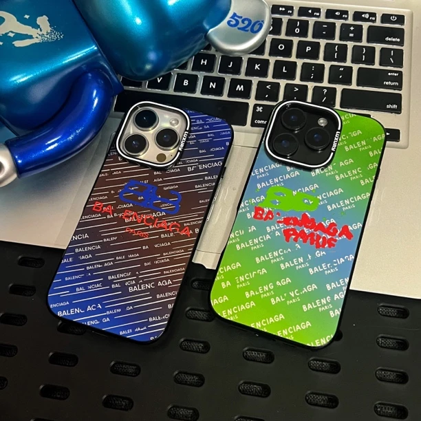 磨砂潮牌巴黎字母iphone16promax适用苹果14/15pro时尚全包手机壳