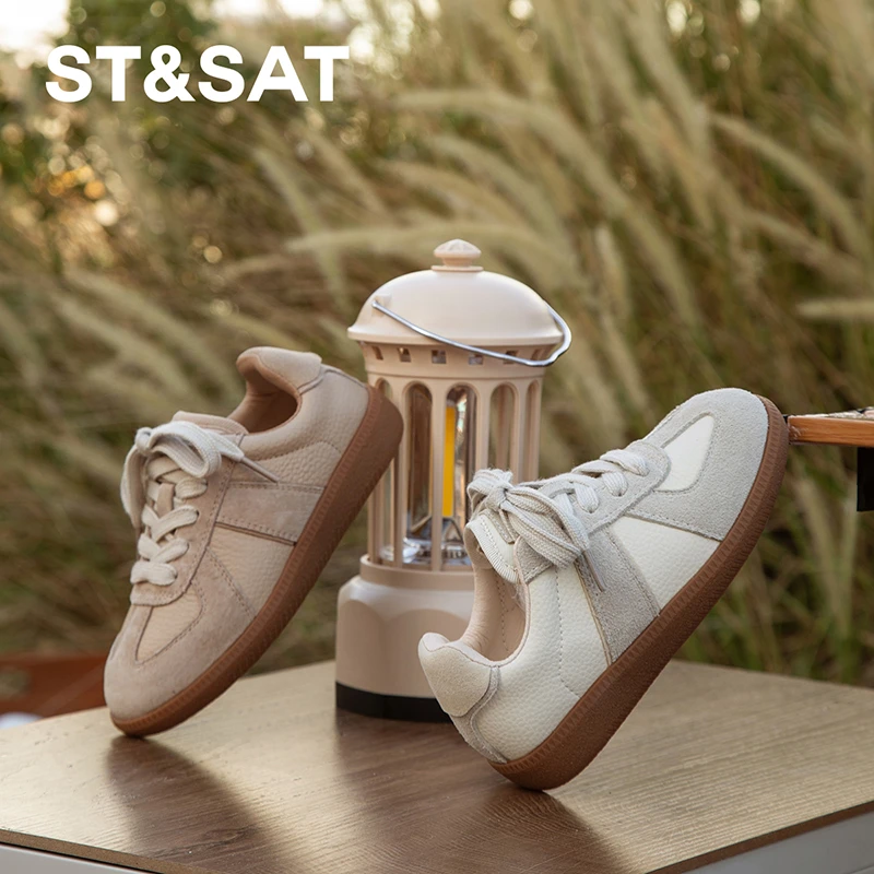 St&Sat/星期六儿童春秋款防滑透气百搭运动休闲鞋低帮儿童德训鞋