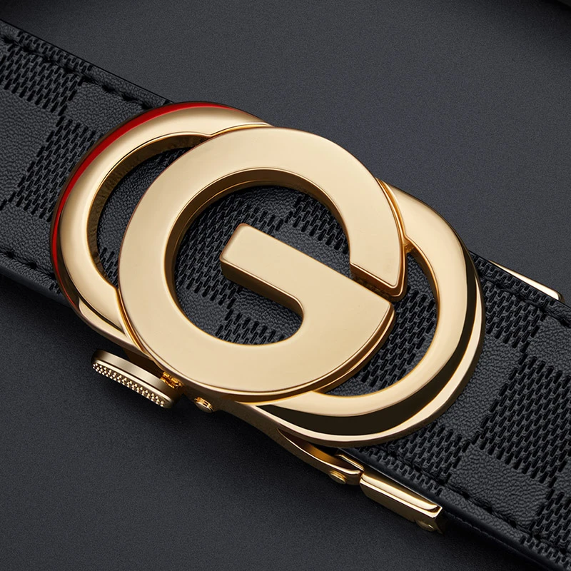 男士皮带潮流真牛皮皮带轻奢高档腰带男款自动扣