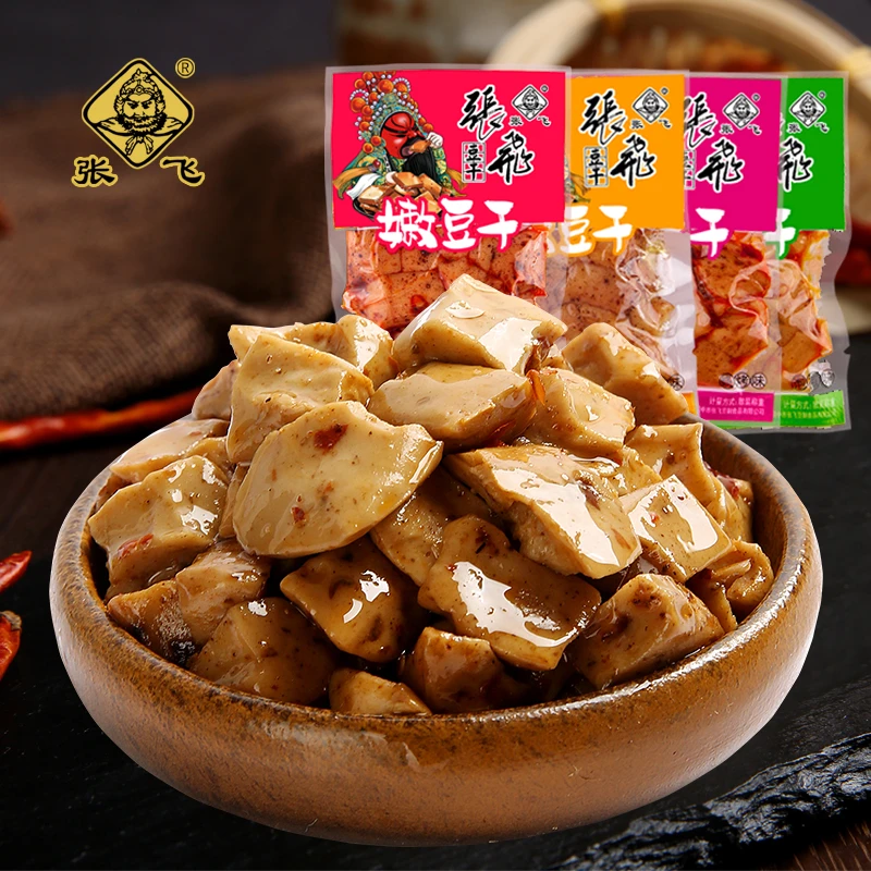 张飞嫩豆干500g四川风味小吃小包装即食麻辣豆腐干类特产食品零食