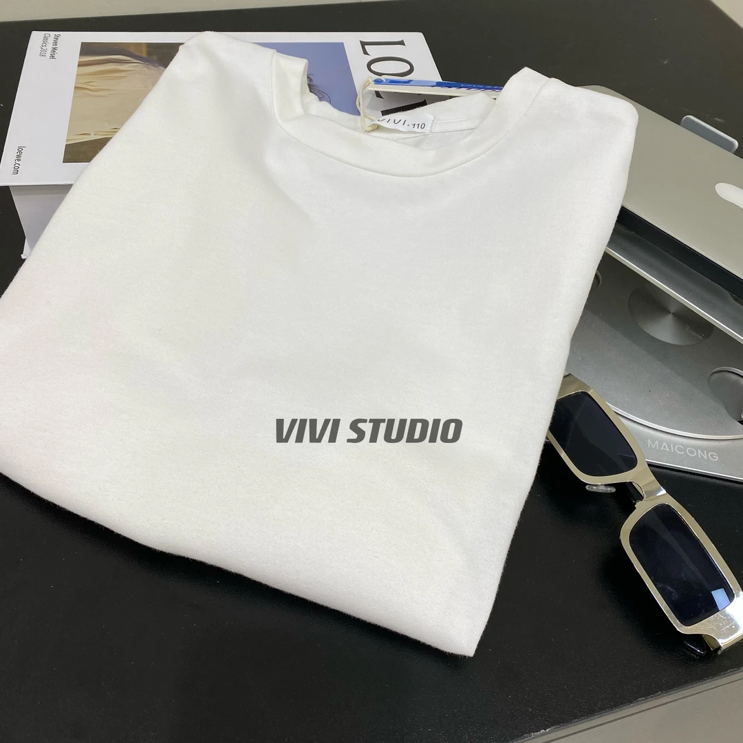 VIVI亲子款「百搭神器」破破长袖中大童秋款儿童T恤H2532
