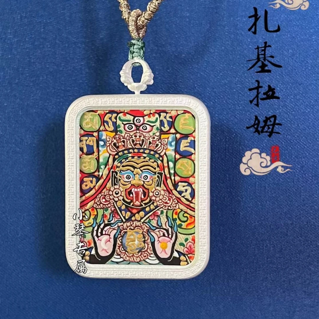 凸金工艺*新品*【高货扎基】*天然矿物颜料纯手绘唐卡特色