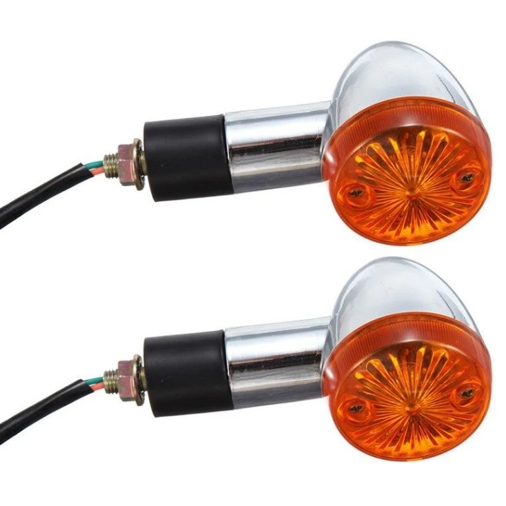 摩托车配件美式太子 边灯 转弯灯方向灯总成 通用12V
