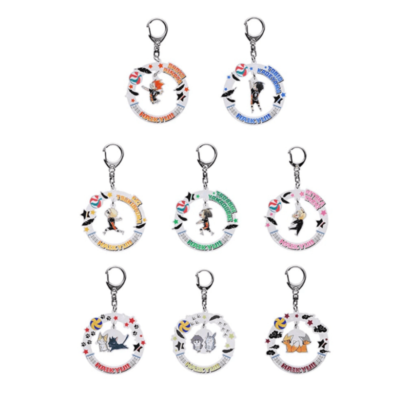 【代拆】排球少年 Q版亚克力钥匙扣 谷子动漫周边正版日版盲盒