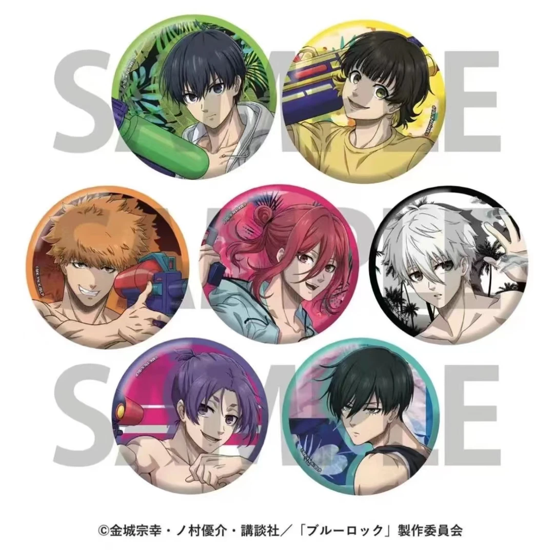 【代拆】 蓝色监狱蓝锁 玩水水枪系列吧唧徽章nagi洁世一周边谷盲盒