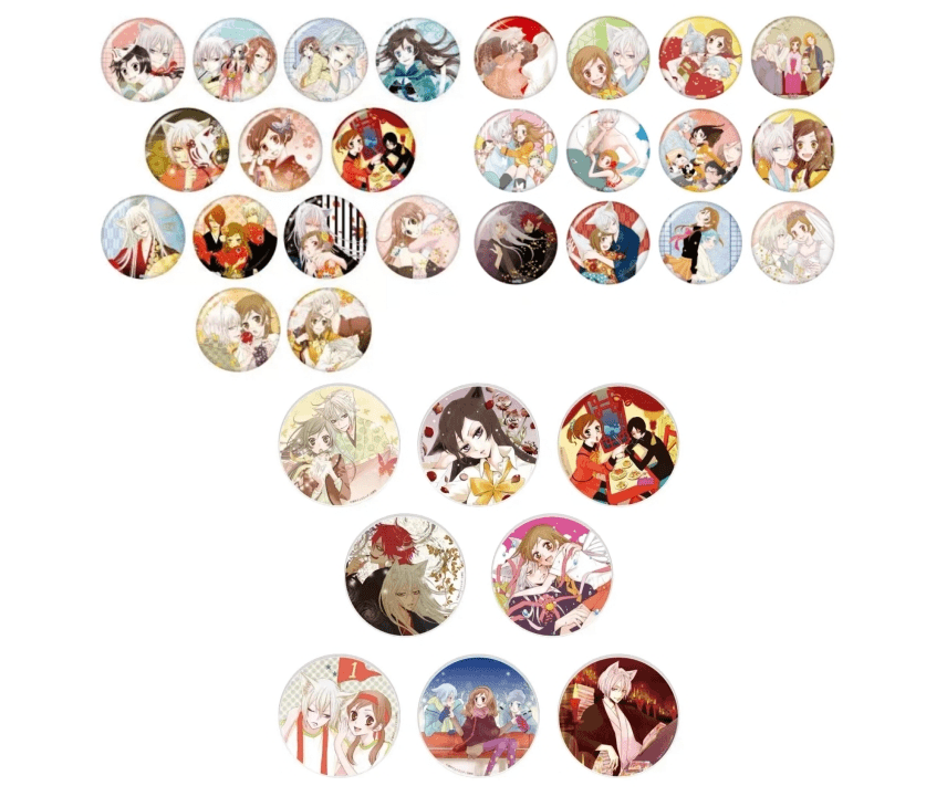 【代拆】元气少女缘结神15周年 原画吧唧徽章 杯垫日谷正版盲盒周边