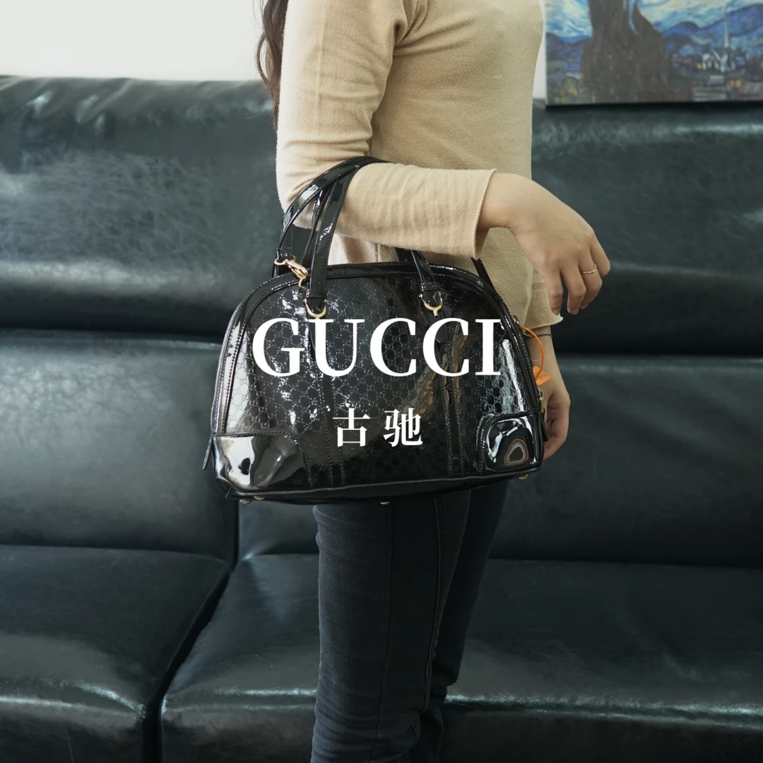 95新 GUCCI/古驰 黑色贝壳包/ZZ09314002/4002