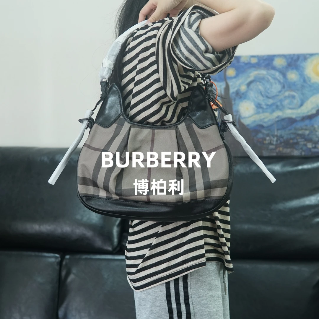 95新 BURBERRY/博柏利 博柏利 格纹单肩包/ZZ09510053/0053