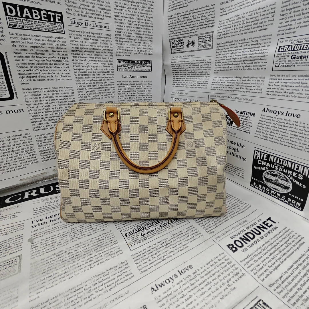 95新 LouisVuitton/路易威登 白棋盘30枕头包/wp08819001/9001
