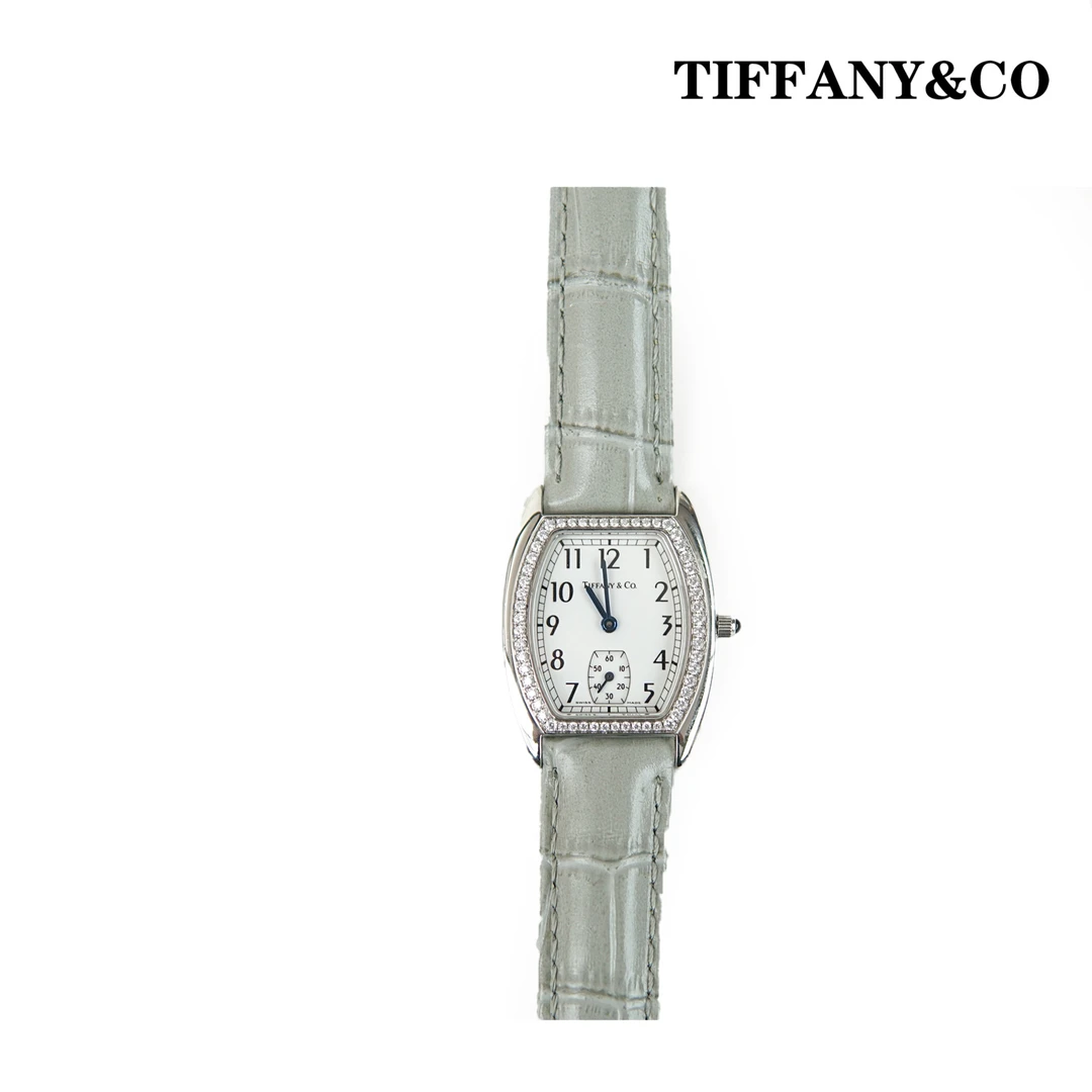 95新 Tiffany & Co./蒂芙尼 石英/KA03231910/方型表盘精致手表