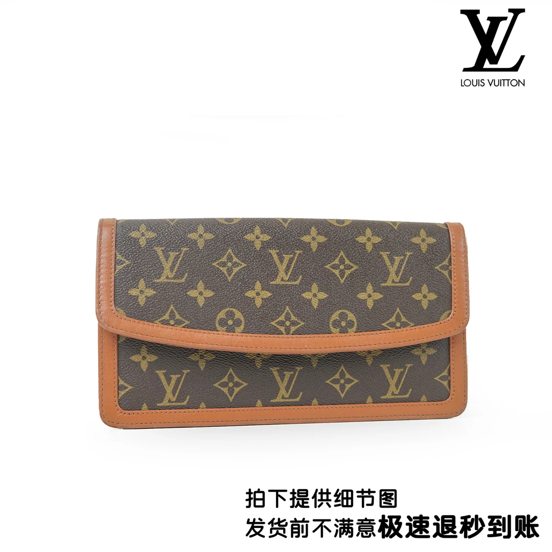 95新 LouisVuitton/路易威登 红皮手拿信封包/大/PJ06104709/人素