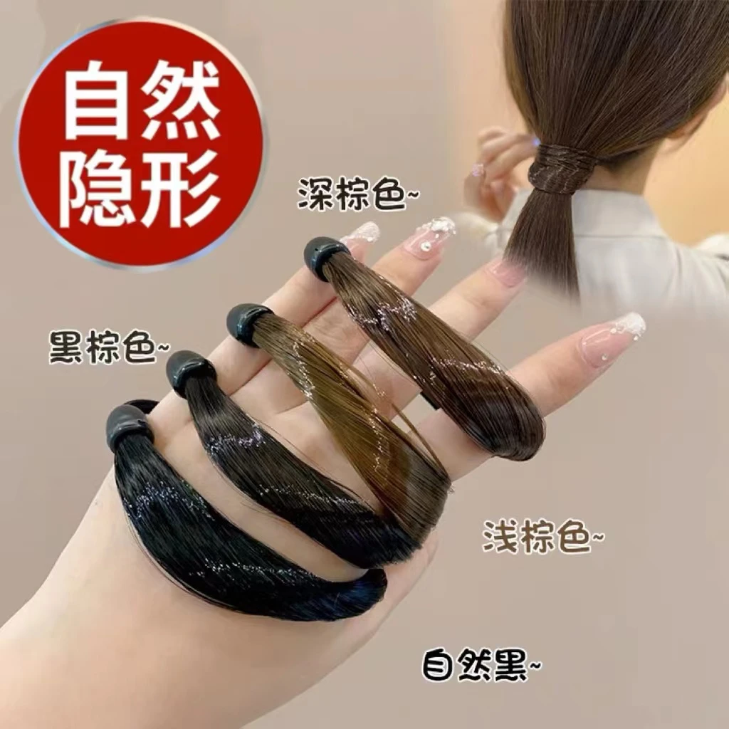 发圈高弹力发绳ins不伤发皮筋假发头绳扎马尾发圈简约头饰发饰
