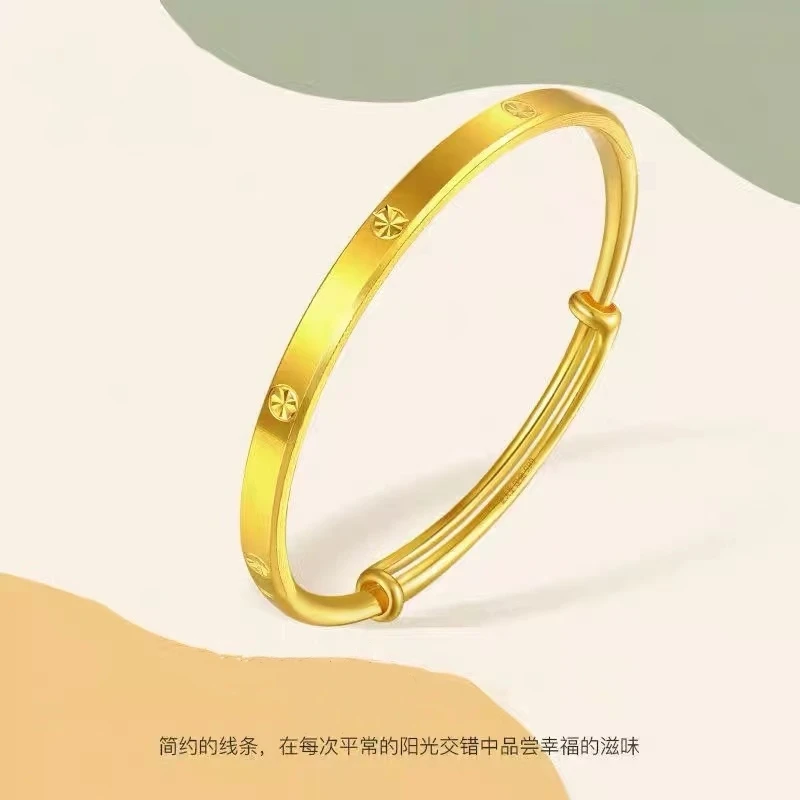 T458   国风设计时尚百搭个性时尚经典实心素款手镯
