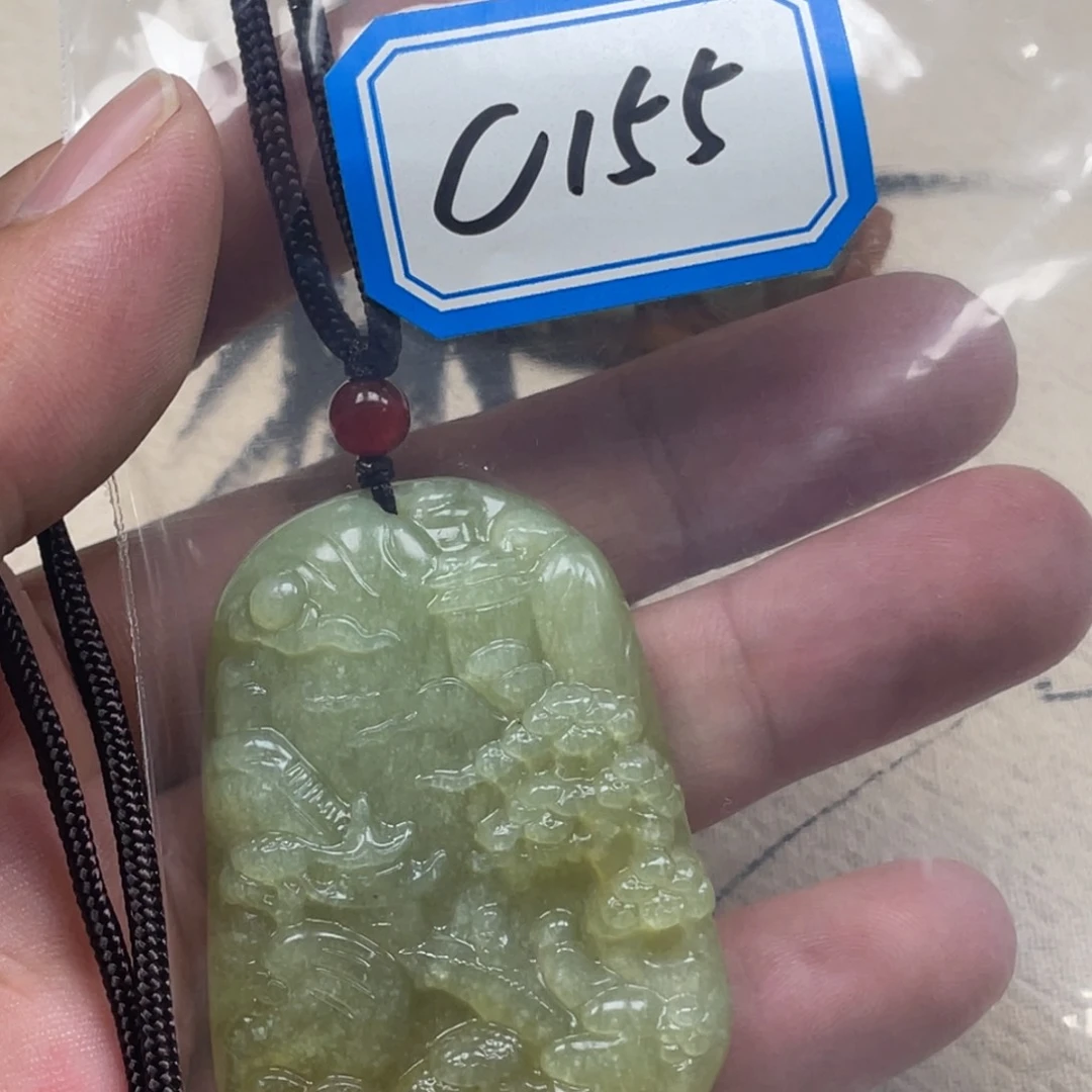 岫玉颈饰未镶嵌吊坠