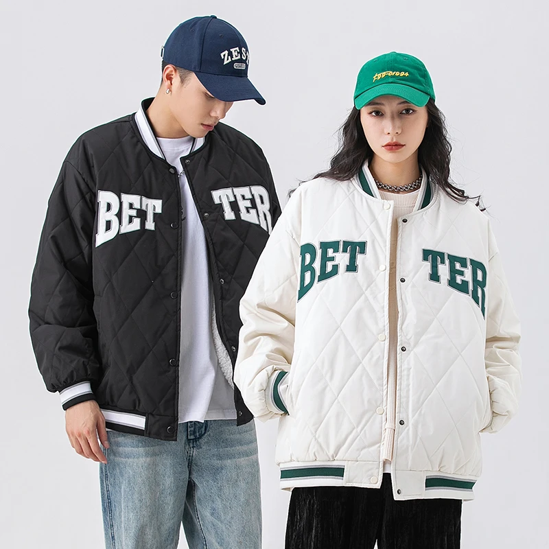 情侣加厚新款棉衣外套秋冬夹克男冬季潮流棉服加绒爆款棉袄外套