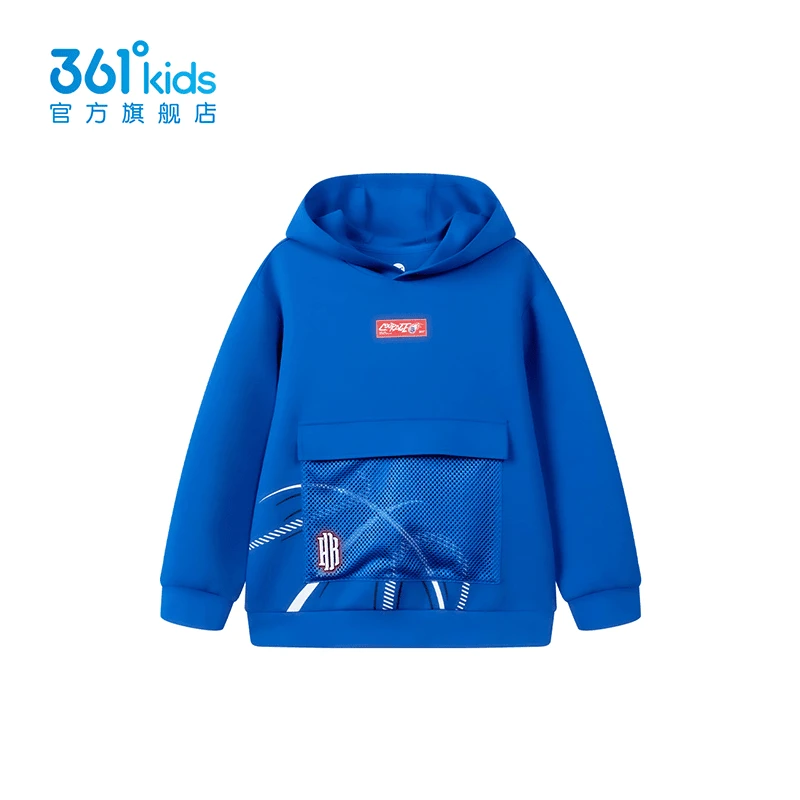 361°kids男童春季新款连帽卫衣中大童时尚运动卫衣套头K52331309