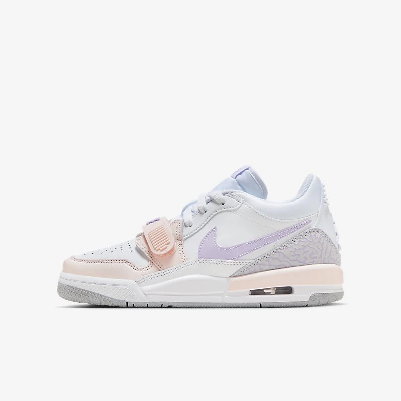 鲨么NIke/耐克女鞋AJ312 粉紫复古低帮透气运动HF0747篮球鞋