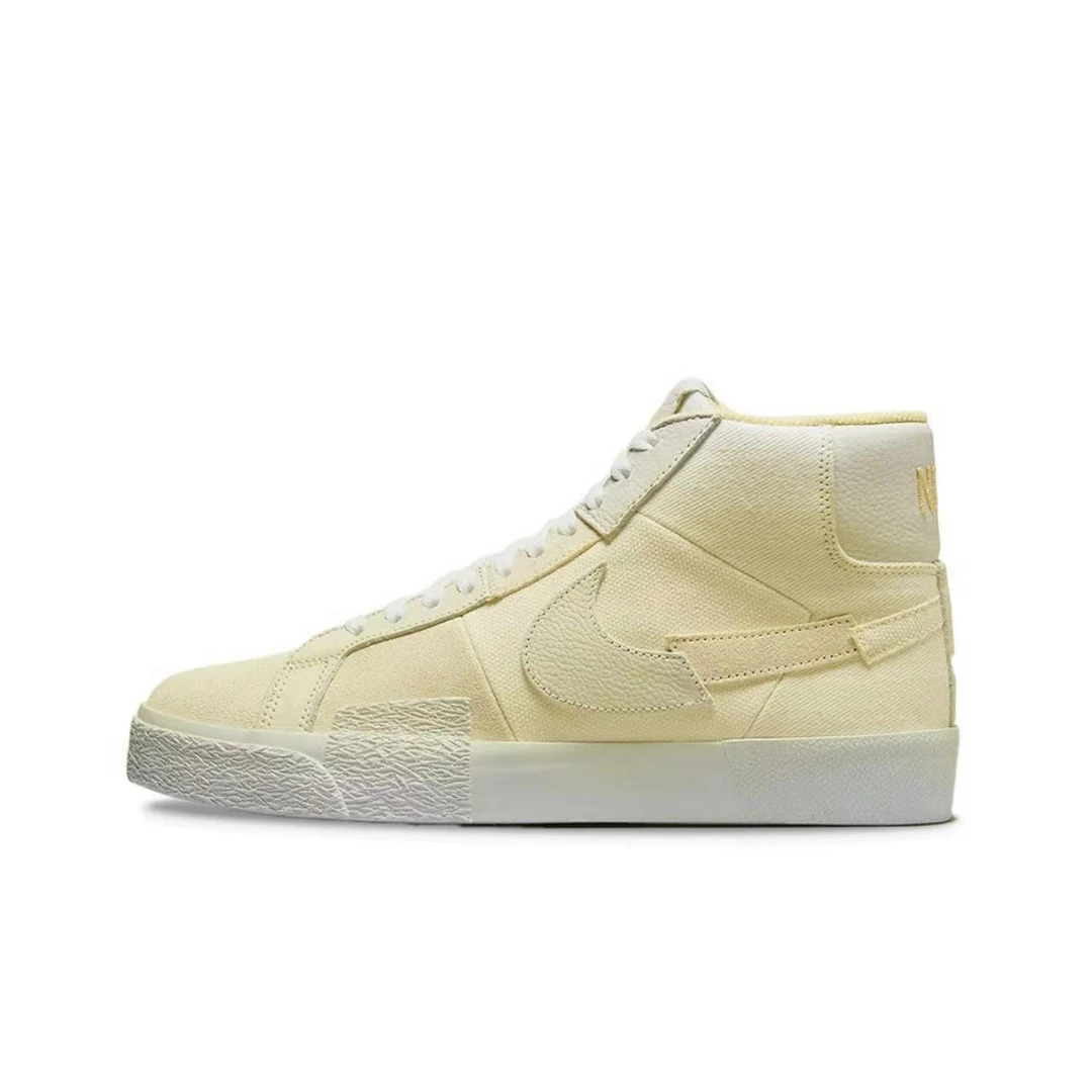 Nike/耐克SB BLAZER男子春季高帮休闲轻便SB滑板鞋黄色DR9087-700