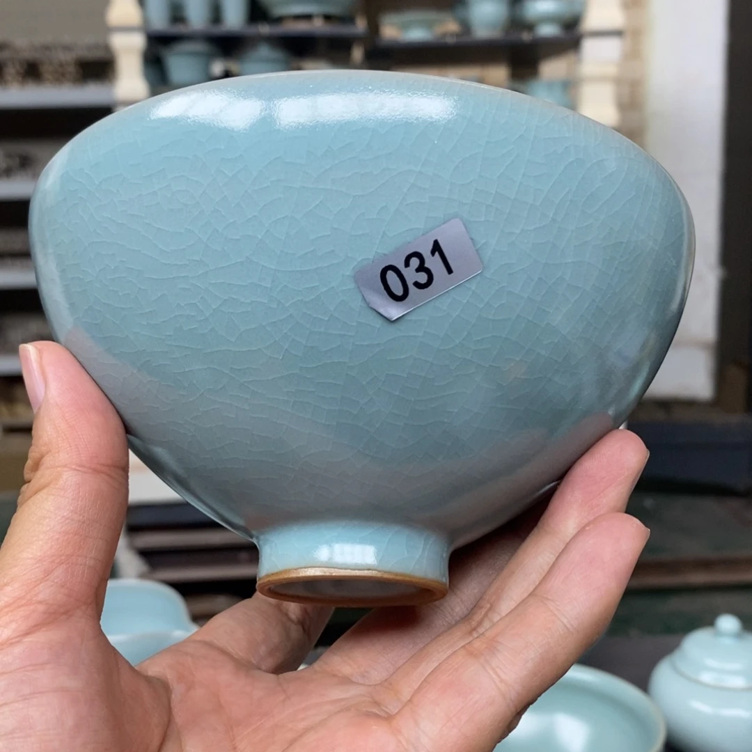 摆件琥**寒抱朴汝瓷仿古微瑕