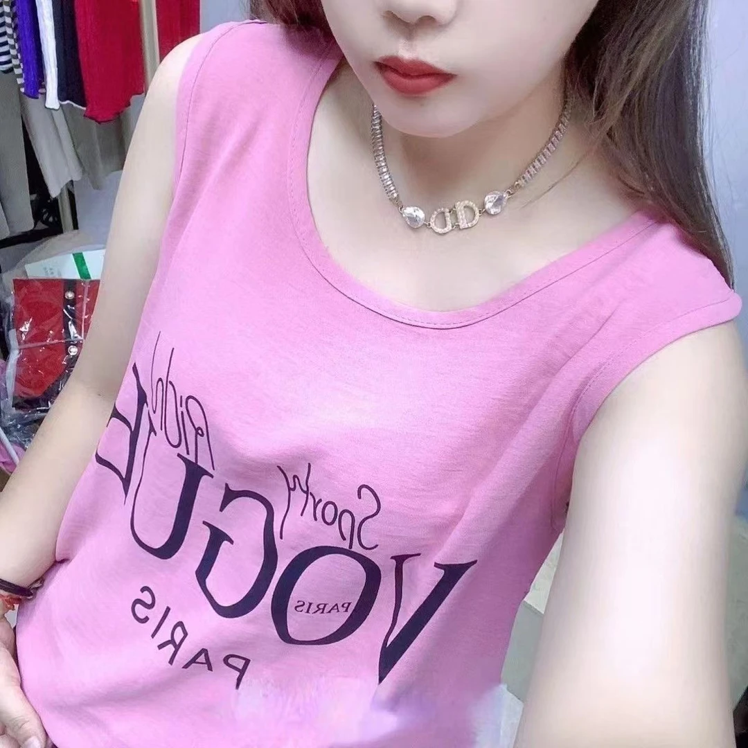 夏季无袖大衫女宽松遮肉打底韩版洋气舒适网红爆款百搭背心显瘦