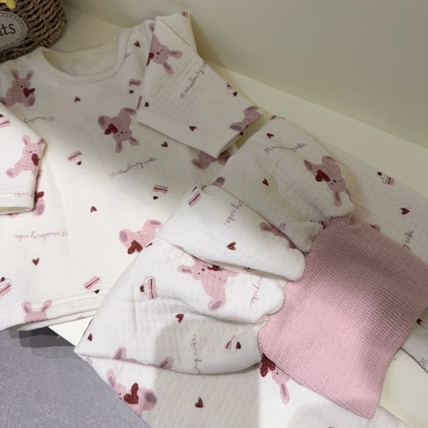 秋冬三保暖空气棉家居服