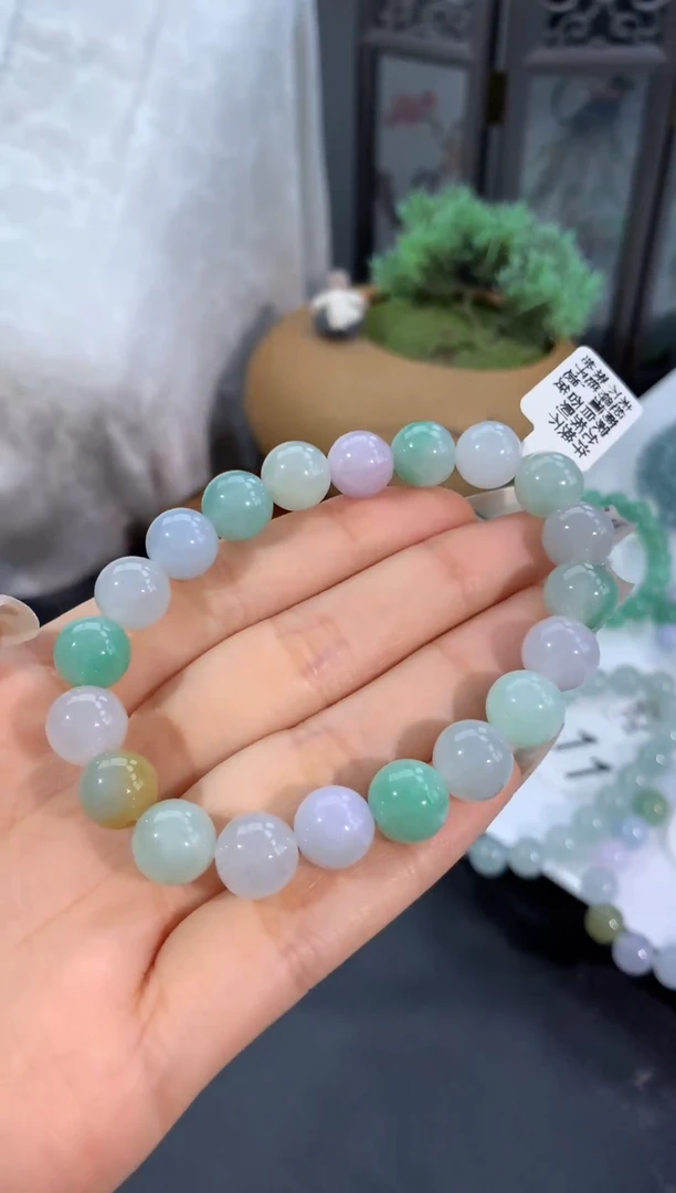 【闪购商品】翡翠手链未镶嵌卡9.6