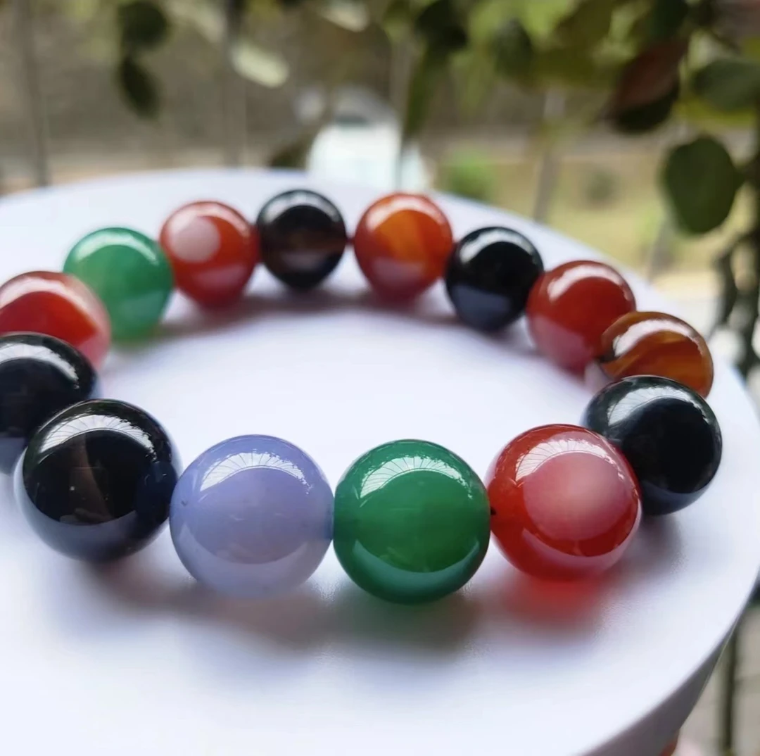 珍藏天然多宝玉髓珠宝玛瑙吉祥手串多样式发货