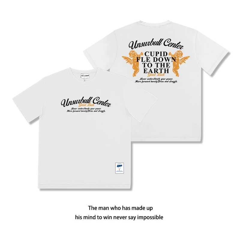 Unsurbull投篮服速干网眼美式短袖上衣潮流印花T恤运动休闲百搭