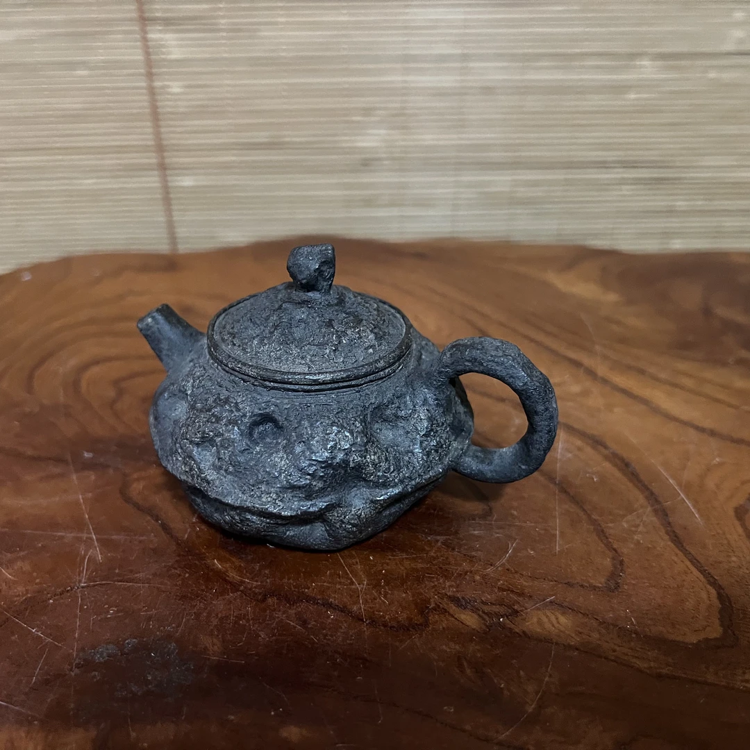 茶道具摆件柴烧茶壶