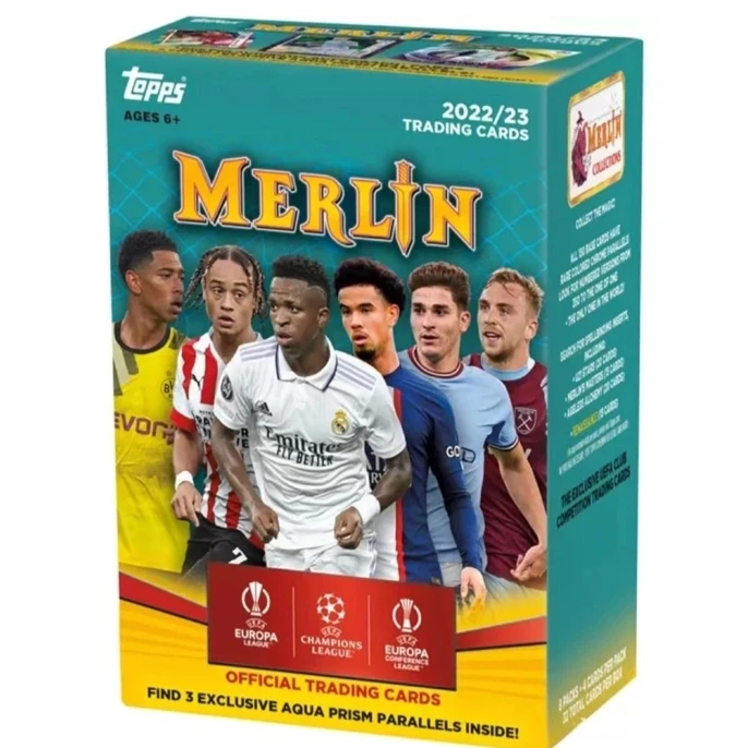 22-23 topps ucl merlin 梅林 手雷 卡牌单盒卡(未成年人禁止下单