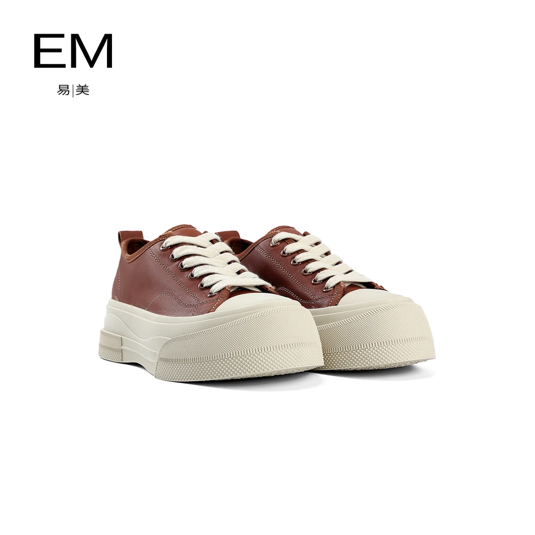 2024秋冬新款厚底系带舒适饼干鞋E24AAK426