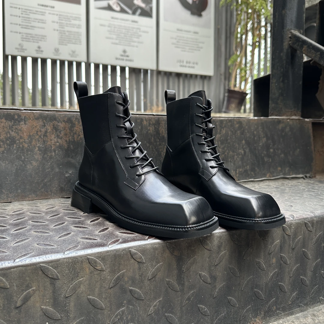 2024新款真皮女靴马丁靴302-9