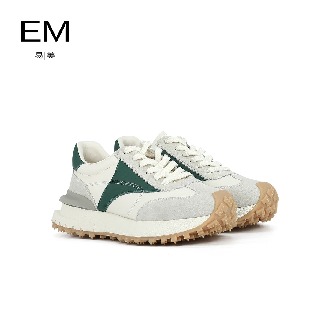 【宠粉季】EM厚底阿甘鞋舒适软底跑步鞋百搭拼色运动休闲鞋E24AD147