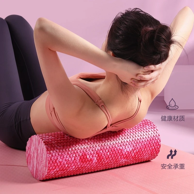 实心泡沫轴放松滚背筋膜柱迷彩高分子EVA倍率37专业款